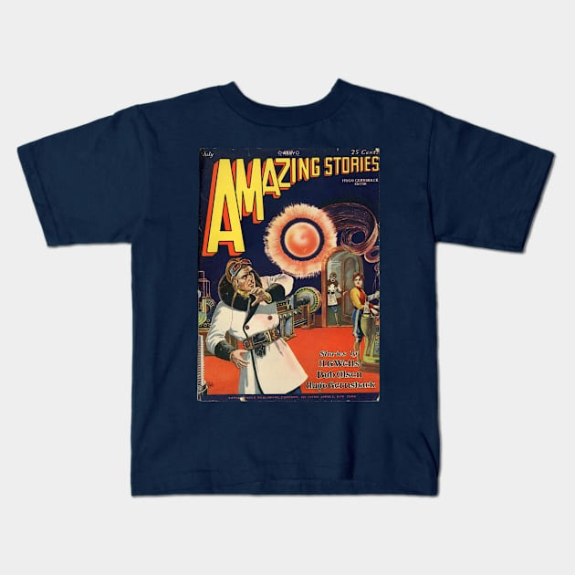 Amazing Stories Kids T-Shirt by MindsparkCreative